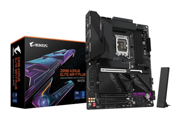  Z890 ATX Motherboard: 1851 Socket For Intel Core Ultra Processors<br>4x DDR5, 4x SATA 6Gb/s, PCIe 5.0, 1x M.2 Gen5 + 3x M.2 Gen4, USB4, 1x 5GbE LAN, Wi-Fi 7 + Bluetooth 5.4, Realtek ALC1220 Audio, 1 x DisplayPort/ 1 x USB4 Type-C  